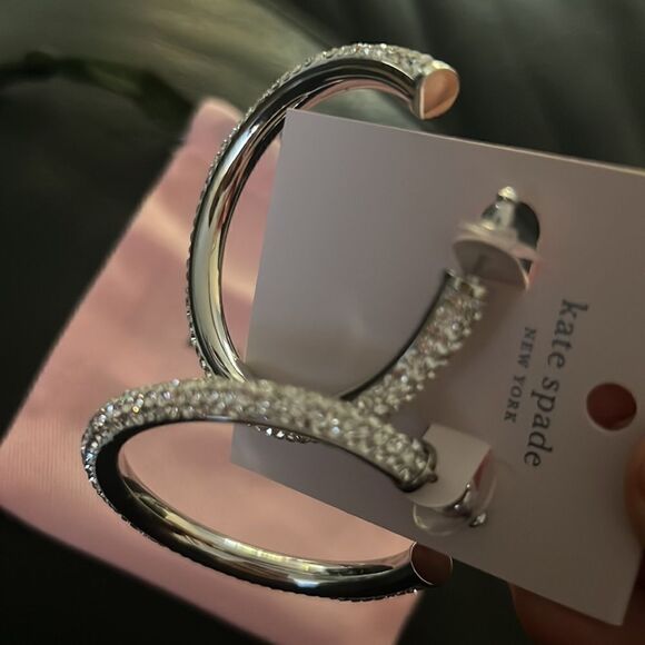 NWT Kate Spade dazzle large hoops D1 - Picture 4 of 5